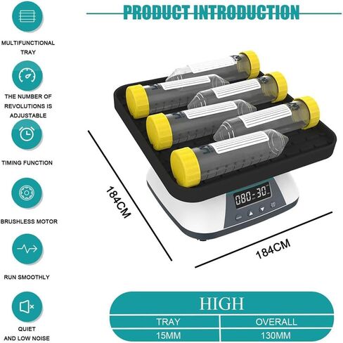 SK-3D Laboratory Shaker, Digital Display Oscillator Orbital Shaker, 10-80RPM Speed Adjustable, 10° Tilt Angle Vibration Table, 1min-8h Timing Setting, for Chemical Science Research in Kuwait