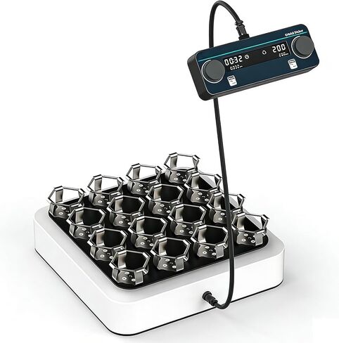 Lab Split-Type Shaker Orbital Shaker, Digital Mixer with 320 * 320mm Flask Clamp Tray for 250ml*9/100ml*16, 40-200RPM Speed, 1min-23h59min Timing, for Experimental Research in Kuwait