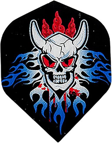 5 Sets (15 Pieces) of Skulls Standard Wide Size Dart Flights - Assorted Designs in Saudi Arabia