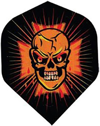 5 Sets (15 Pieces) of Skulls Standard Wide Size Dart Flights - Assorted Designs in Saudi Arabia
