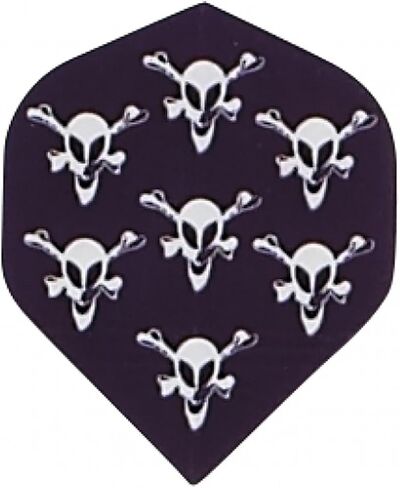 5 Sets (15 Pieces) of Skulls Standard Wide Size Dart Flights - Assorted Designs in Saudi Arabia