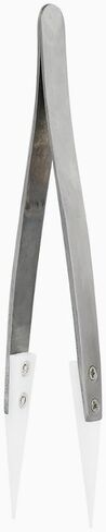 Ceramic Tweezer Stainless Steel Tweezes Non-Conductive High Temperature Resistance 3000 Degrees Fine Point Tweezer for Precision Electrical Operation in Saudi Arabia