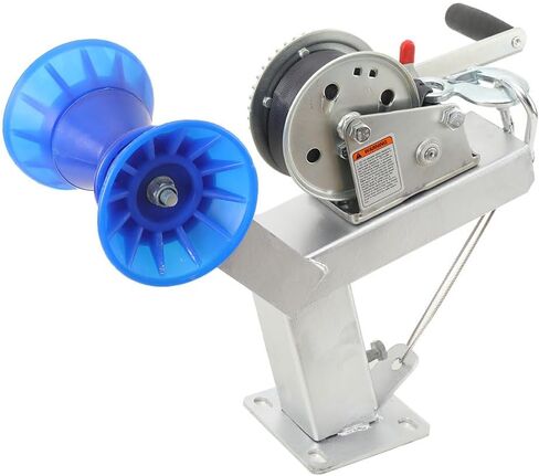 حامل ونش مقطورة القارب مع الأسطوانة يناسب 3 بوصة عرض × 4 بوصة ارتفاع مقطورة ونش مقطورة قارب قابل للتعديل للقوارب السريعة وقوارب الصيد والقوارب البخارية in Kuwait