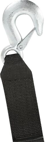 1 Pack Boat Trailer Winch Strap with Hook (2" x 20'), Replacement 10000 lbs Breaking Strength 3300 lbs Load Capacity for Boat,Jet Ski, Black in Kuwait
