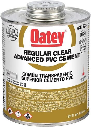 Oatey 31929 PVC أسمنت متقدم عادي، شفاف، 1 جالون in Saudi Arabia