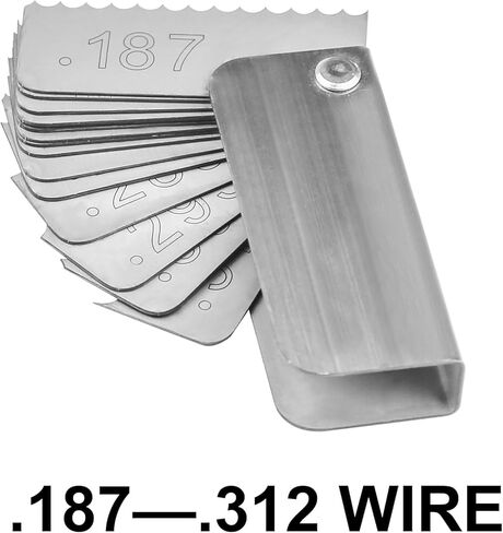 Garage Door Spring Measure Tool,187-.312 Gauge,Residential Pocket Wire Gauge,Gray in Kuwait