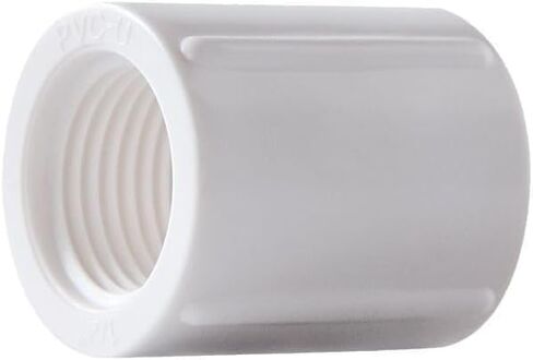 4pcs 0.75Inch female to female thread pvc pipe fittings Coupling Adapter Coupler Connector White 3/4" in Kuwait