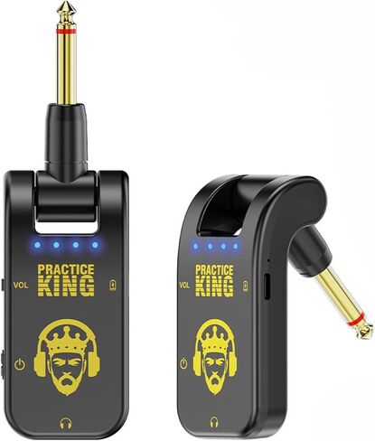 Mini Guitar Headphone Amp, Distortion Timbre Electric Guitar Headphone Amplifier, Micro Headphone Amplifier(Black) in Kuwait