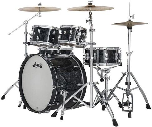 مجموعة Ludwig Neusonic Rapid MOD2 مقاس 22 بوصة مكونة من 4 قطع، لؤلؤ أبنوسي (LN34204FTXA8) in Saudi Arabia