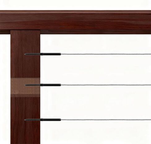 Antrader Black Right&Left Handed Thread Swage Lag Screws for Wood Posts of 3/16" Black Cable Railing Kit,10 Pairs Stainless Steel Left and Right Handed Thread Swage Lag Screws in Kuwait