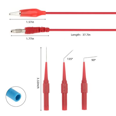 DIANN 22pcs Back Probe Test Kits with Wire Piercing Probes 15pcs Back Probe Pins 5 Colors and Alligator Clips for Vehicle Automotive Car Circuit Electrical Diagnostic Testing in Saudi Arabia