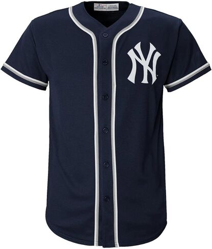 نيويورك يانكيز MLB للأطفال الشباب 4-18 فريق البحرية اللون المطرزة مخيط شعار البيسبول الأزياء جيرسي in Kuwait