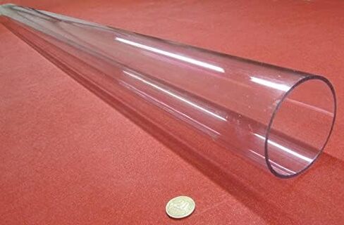 Polycarbonate Round Tube 3.50" (3 1/2") OD x (3 1/4") 3.25" ID x 1/8" Wall x 12" (More Length Options) in Saudi Arabia