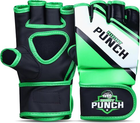 MMA Gloves Men – Durable MMA Sparring Gloves with Impact Padding for Training, Grappling, Boxing, and Martial Arts – Flexible Half-Finger Design for Comfort and Performance in Kuwait