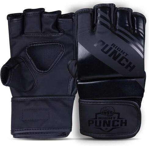 MMA Gloves Men – Durable MMA Sparring Gloves with Impact Padding for Training, Grappling, Boxing, and Martial Arts – Flexible Half-Finger Design for Comfort and Performance in Saudi Arabia