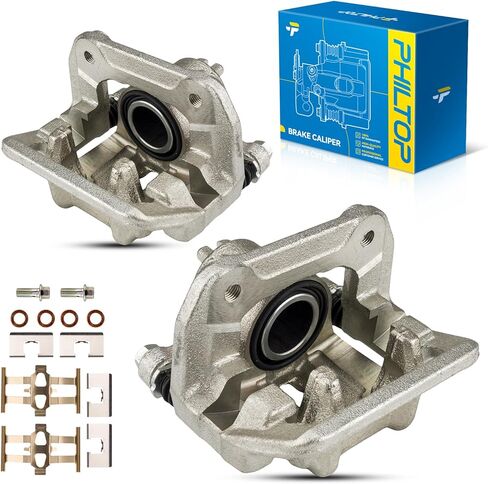 PHILTOP Brake Caliper Front Compatible with 2002-2004 Honda CR-V, 2003-2011 Honda Element, 19-B2662, 19-B2663 in Kuwait