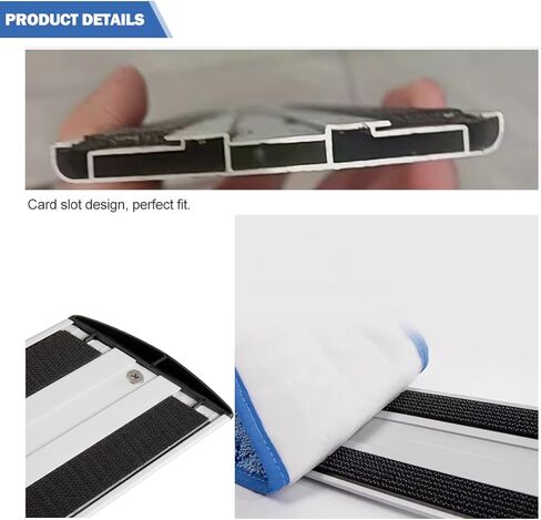 Upgrade FGQ56000YL00 Hook and Loop Straps Replacement Set to Replace for HYGEN Quick Connect Wall Stair Mop 18inch FGQ18000BK00 Mop Head Hook Loop Mops Floor Cleaning Replacement Strap in Kuwait