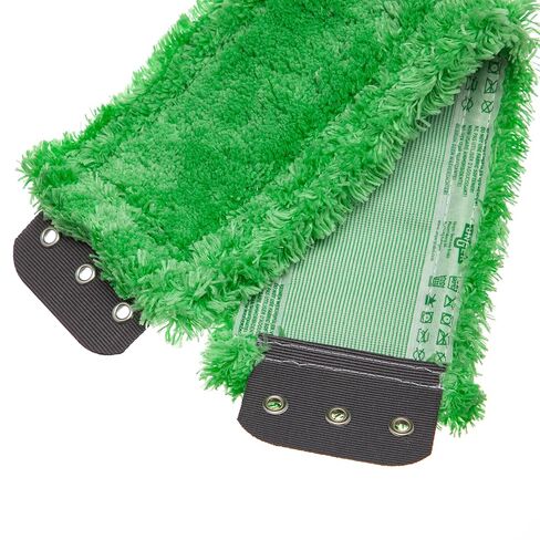 Unger Commercial SmartColor MicroMop 15.0, 16" Wet Dry Microfiber Mop Pad, Reusable - Heavy-Duty Floor Cleaning for Stone & Tile Floors, Green - MM400 in Saudi Arabia