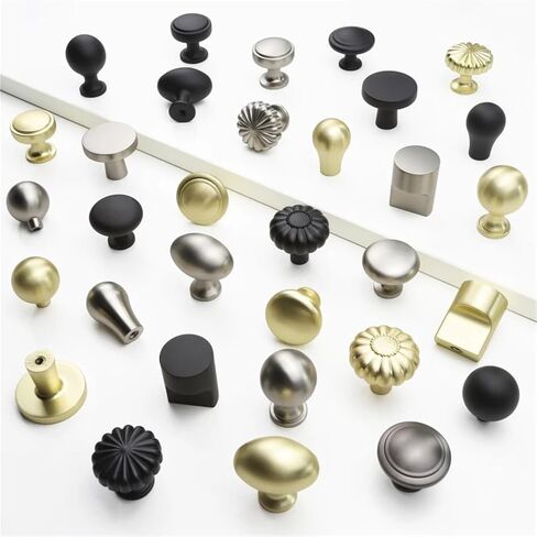 Solid Cabine Zinc Alloy Furniture Handles Drawer Kitchen Door Hardware 1Pcs(RZ025-Brushed-Silver) in Kuwait