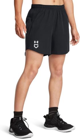 Under Armour Womens Utility Softball Shorts - Water Repellent and Breathable LG Midnight Navy-White in Saudi Arabia