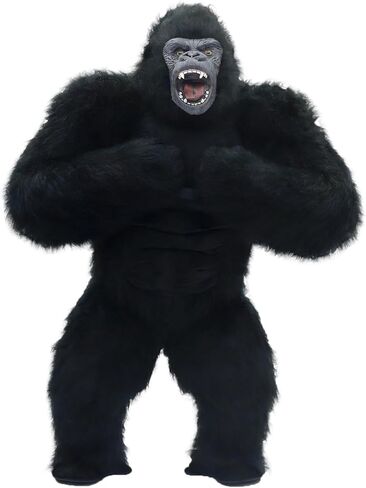 Inflatable Gorilla Costume Adult 8.2ft Tall Halloween Christmas Dress Party Roar King Kong Costume in Kuwait