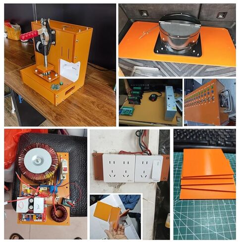 Resin Board Bakelite Sheets,1pcs 1-20mm Thick Orange Plate, Insulation Phenolic, Antistatic and High Temperature Resistance(100x100x8mm) in Saudi Arabia