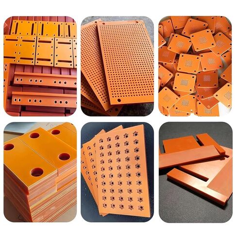 Lightweight Rigid Plastic Foam Sheet,1pcs 1-20mm Thick Orange Bakelite Plate, Insulation Phenolic Resin Board, Antistatic and High Temperature Resistance Sheets(100x100x15mm) in Saudi Arabia