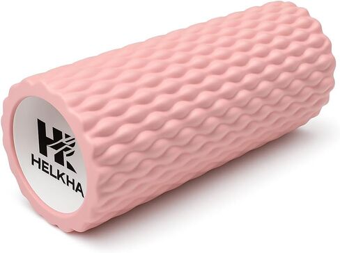 Pink Foam Roller-Medium Soft Density Muscle for Muscle Recovery, Yoga, Pilates & Physical Therapy in Kuwait