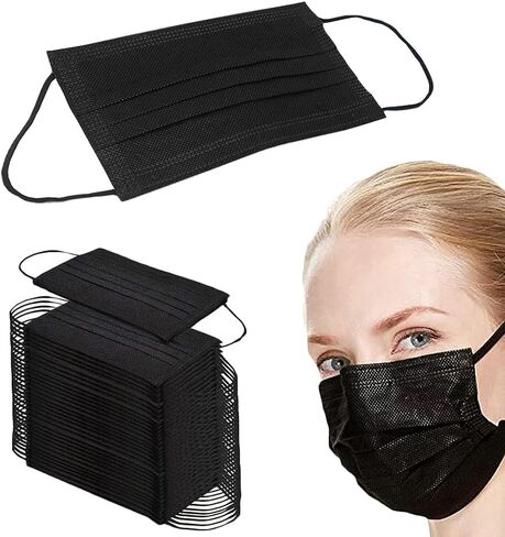 أقنعة وجه للاستخدام مرة واحدة للبالغين من NNPCBT عدد 1000 باللون الأسود in Kuwait