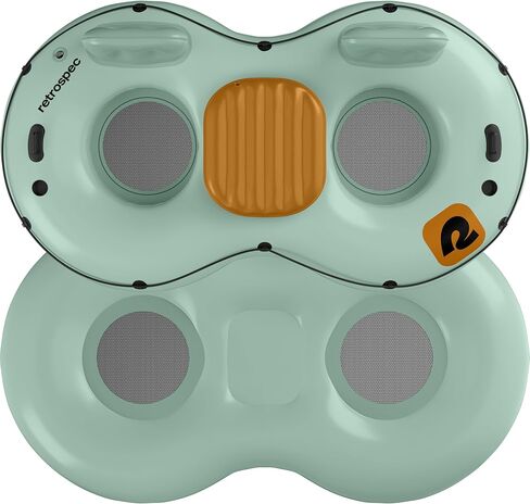 Retrospec Siesta Float Double River Tube for Adults 2 Person - Heavy Duty 600 lbs with Cooler & Cup Holders, Mesh Bottom Inflatable River Tubes for Floating in Saudi Arabia