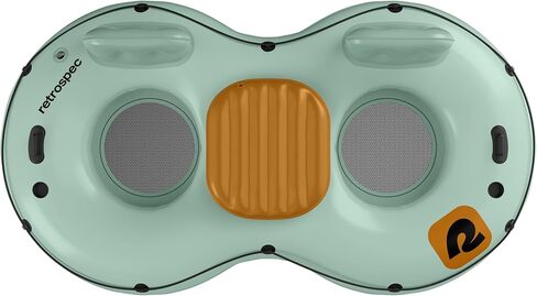 Retrospec Siesta Float Double River Tube for Adults 2 Person - Heavy Duty 600 lbs with Cooler & Cup Holders, Mesh Bottom Inflatable River Tubes for Floating in Saudi Arabia