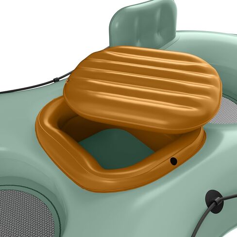 Retrospec Siesta Float Double River Tube for Adults 2 Person - Heavy Duty 600 lbs with Cooler & Cup Holders, Mesh Bottom Inflatable River Tubes for Floating in Saudi Arabia