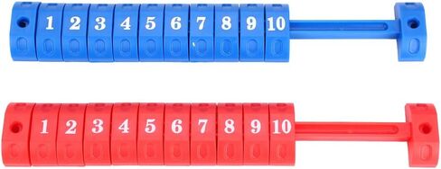 VBESTLIFE Foosball Score Counter, 2Pcs/Set Table Football Scorekeeper with Ergonomic Scoring Keys Number Indicators for Game Room Home Use (Red and Blue) in Saudi Arabia