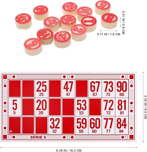 Totority Russian Lotto Game Bingo Cards Set Russian Bingo Board Game Set Wooden Barrels Cards for 15 Years Old in Saudi Arabia