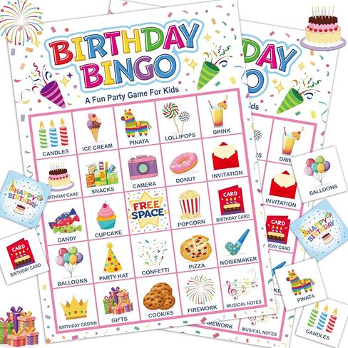 لعبة عيد ميلاد بينجو للأطفال، 24 لاعبًا، بطاقات لوحة بينجو مثالية للأطفال وحفلات أعياد الميلاد السعيدة والفصول الدراسية والعائلية الكبيرة وألعاب المجموعات الليلية والحفلات الليلية in Kuwait
