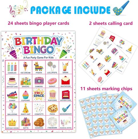 لعبة عيد ميلاد بينجو للأطفال، 24 لاعبًا، بطاقات لوحة بينجو مثالية للأطفال وحفلات أعياد الميلاد السعيدة والفصول الدراسية والعائلية الكبيرة وألعاب المجموعات الليلية والحفلات الليلية in Kuwait