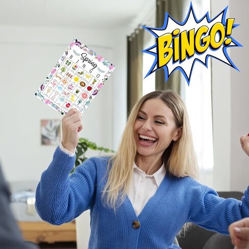 ألعاب بنغو الربيع للبالغين، مجموعة ألعاب بنغو عيد ميلاد الزهور البرية الربيعية، بطاقات بنغو الأزهار الميدانية، هدايا البنغو للتخييم للتنزه سيرًا على الأقدام لأصدقاء العائلة، ديكور ومستلزمات حفلات الشاي تحت عنوان الربيع -21 in Kuwait