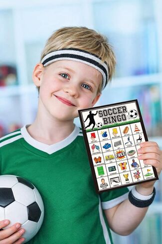 لعبة كرة القدم بينجو للأطفال 24 لاعبًا، لعبة بطاقة حفلة كرة القدم للمجموعات الكبيرة، مجموعة بينجو، لعبة بطاقة الطاولة، لعبة الفصل الدراسي العائلية، ألعاب الأنشطة الليلية in Kuwait