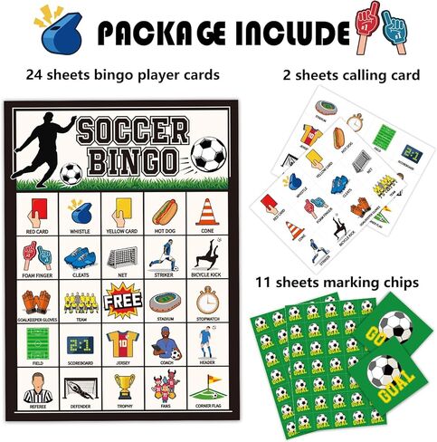 لعبة كرة القدم بينجو للأطفال 24 لاعبًا، لعبة بطاقة حفلة كرة القدم للمجموعات الكبيرة، مجموعة بينجو، لعبة بطاقة الطاولة، لعبة الفصل الدراسي العائلية، ألعاب الأنشطة الليلية in Kuwait