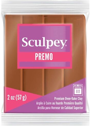 Polyform Sculpey Premo Polymer Oven-Bake Clay, Opal, Non Toxic, 2 oz. bar, Great for jewelry making, holiday, DIY, mixed media and home décor projects. Premium clay great for clayers and artists. in Kuwait
