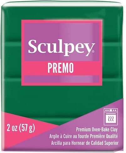 Polyform Sculpey Premo Polymer Oven-Bake Clay, Opal, Non Toxic, 2 oz. bar, Great for jewelry making, holiday, DIY, mixed media and home décor projects. Premium clay great for clayers and artists. in Kuwait