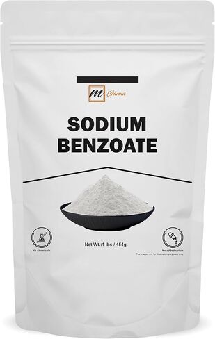 Sodium Benzoate Powder, Food Grade, 1 lb (454 g) - Preservative for Food, Industrial and Household Applications in Kuwait