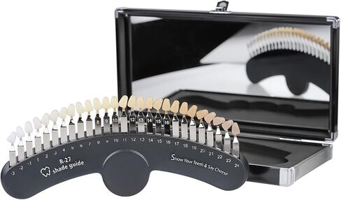 Teeth Shade Guide 3D R-27 Tooth Whitening Shade Chart with 27 Colors for Dentist Tracking Teeth Whitening Course in Kuwait