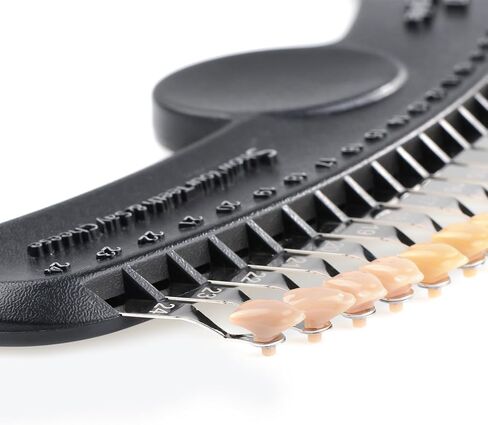 دليل ظلال تبييض الأسنان ثلاثي الأبعاد R-27 الاحترافي مع مرآة، مخطط ظلال تبييض الأسنان الكلاسيكي 27 لونًا in Kuwait