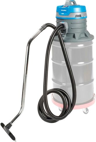 Global Industrial Drum Top Wet/Dry HEPA Vacuum, 55 Gallon Capacity, 120 Volts, Plastic Construction, Blue, 60" Water Lift, 50'L GFCI Power Cord, 5 Piece Kit in Saudi Arabia