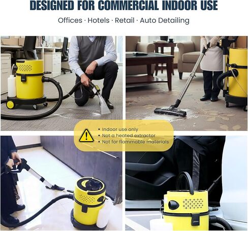 SM20 Commercial Wet Dry Vacuum Cleaner, 5-Gallon Multi-Function Carpet Cleaning Vacuum with Spray Extraction & Blower, HEPA Filter, 1200W 120V for Offices, Auto Detailing in Kuwait