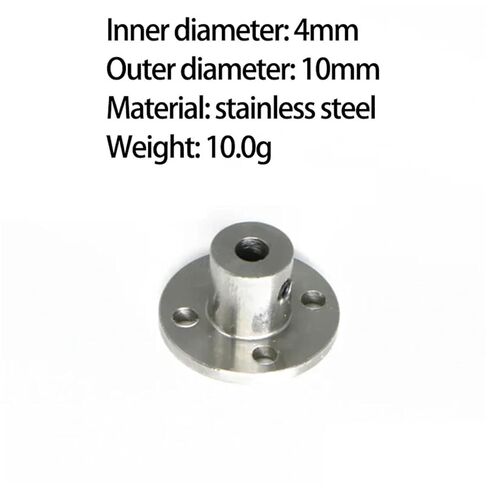 1PC Stainless Steel Flange Coupling Plate Inner Diameter 4mm 5mm 6mm 7mm 8mm 10mm(Inner 5mm outer10mm) in Saudi Arabia