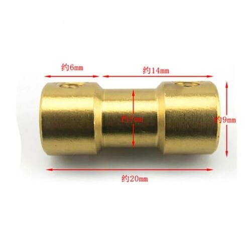 1pc 26 Kinds Brass Shaft Coupler Coupling Shaft Motor Coupler Motor Connector(32mm) in Saudi Arabia