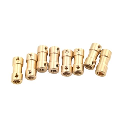 1 قطعة النحاس مرنة عمود المحرك اقتران مقرنة نقل المحرك موصل محرك رمح موصل قارب (2 مللي متر-5 مللي متر A4) in Kuwait