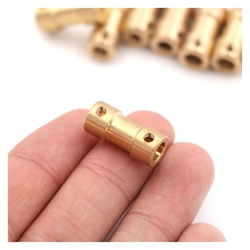 1 قطعة النحاس مرنة عمود المحرك اقتران مقرنة نقل المحرك موصل محرك رمح موصل قارب (2 مللي متر-5 مللي متر A4) in Kuwait